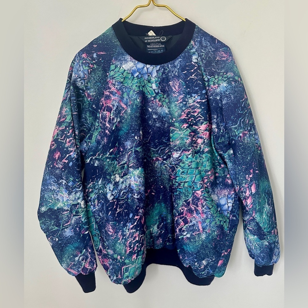 Vintage Sunderland Of Scotland Original Weatherbeater Golf Pullover Jacket XL